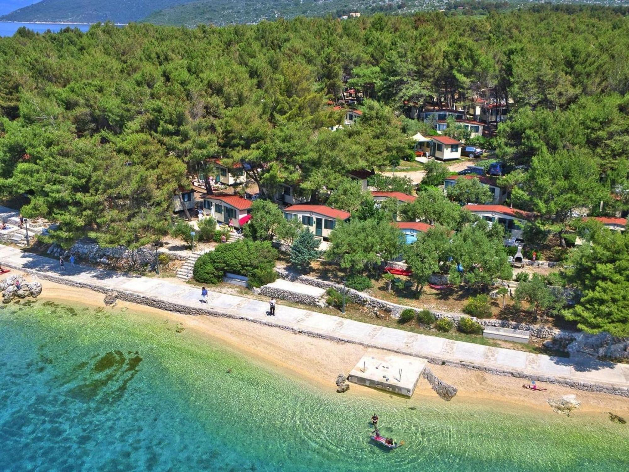 Mobile Homes In Camp Kovacine, Cres, With Long Pebble Beach Luaran gambar